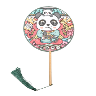 1把起团扇定制广告扇订做扇扇定制定做汉服团扇定做扇来图定制扇