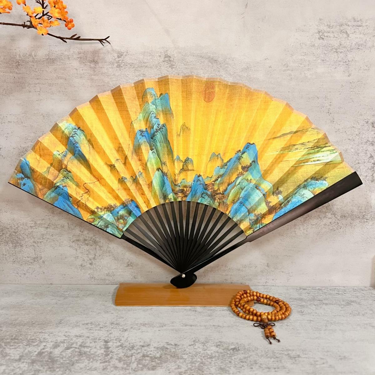 和扇堂9寸宣纸折扇子中国风古风图片