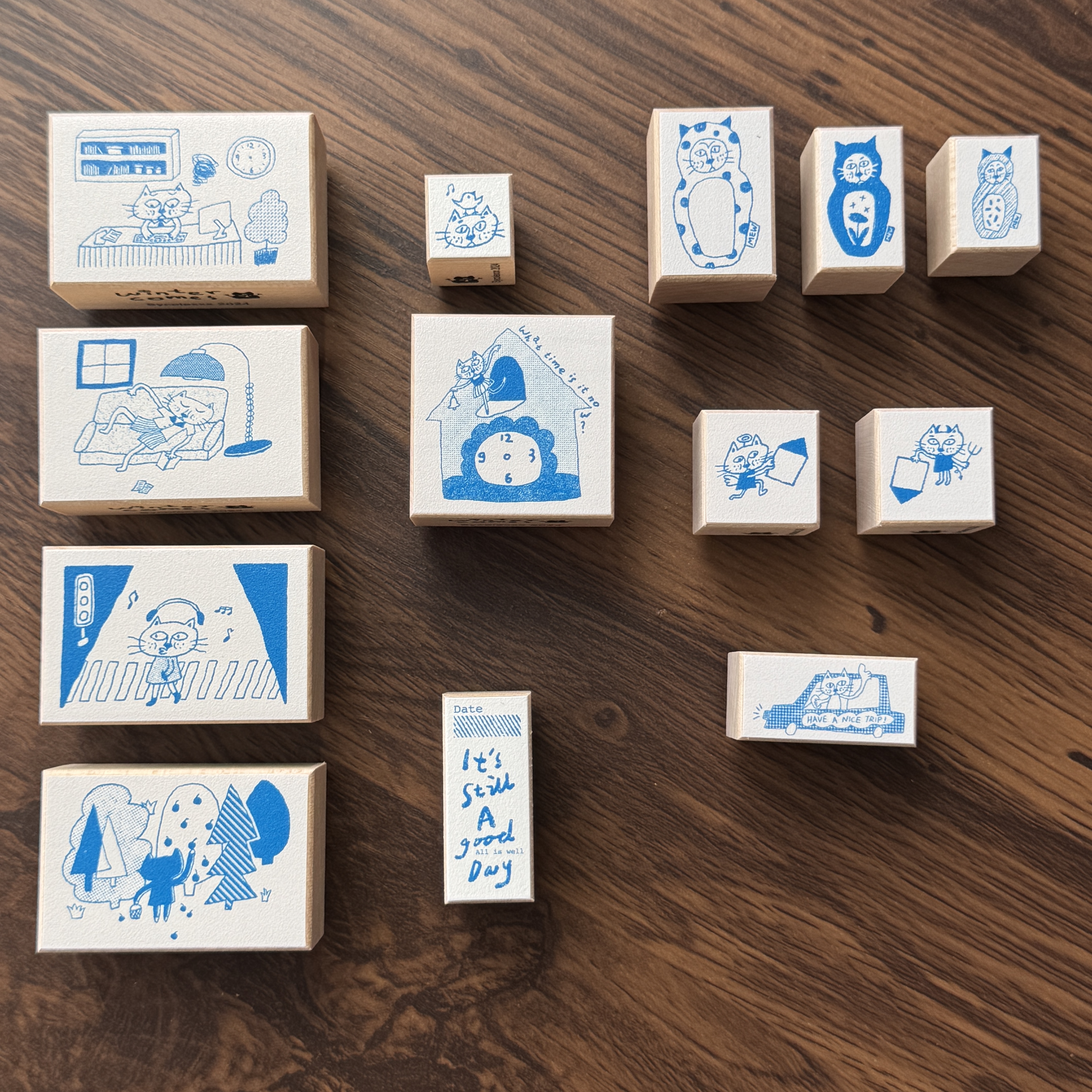 【现货】诺诺手帐丨四可 sycolexxx  丑猫系列 4.0 手帐木质印章