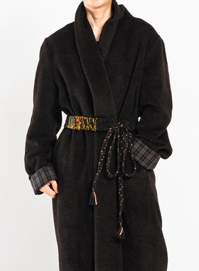 城市山民UrbanTribe2025冬女式混纺色织手工针织腰带AF29034