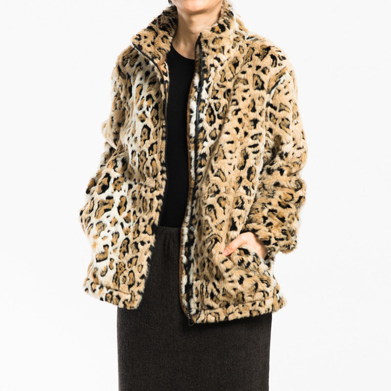城市山民UrbanTribe2026春女式豹纹立领宽松保暖外套CF69266,女装/女士精品,短外套,淘宝优惠券,粉丝福利购,淘宝优惠卷