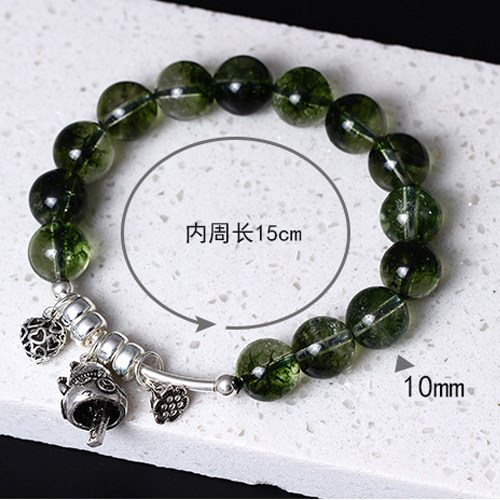 招财猫绿幽灵纯银小众设计手串
