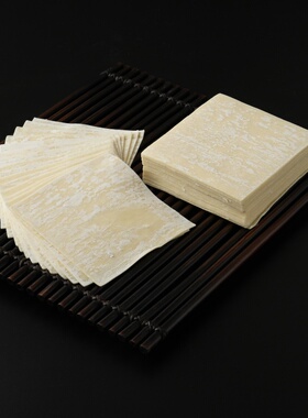新品包邮靓面坊上海馄饨皮白色馄饨皮口感爽滑真空包装超市同款