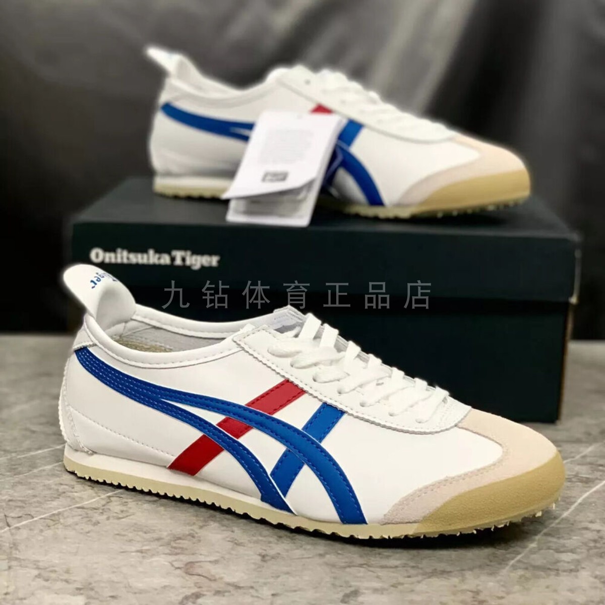 Onitsuka Tiger鬼塚虎mexico66复古款牛皮男女休闲鞋1183C102-100
