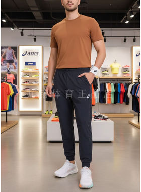 ASICS亚瑟士男式运动针织加绒舒适保暖抓绒运动裤 2031F378-001