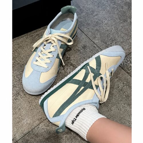 Onitsuka Tiger鬼塚虎经典荔枝纹牛皮MEXICO66男女款1183C076-103