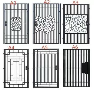 别墅门入户庭院门单开门花园门栅栏门走廊门防盗门小铁门铁艺定制