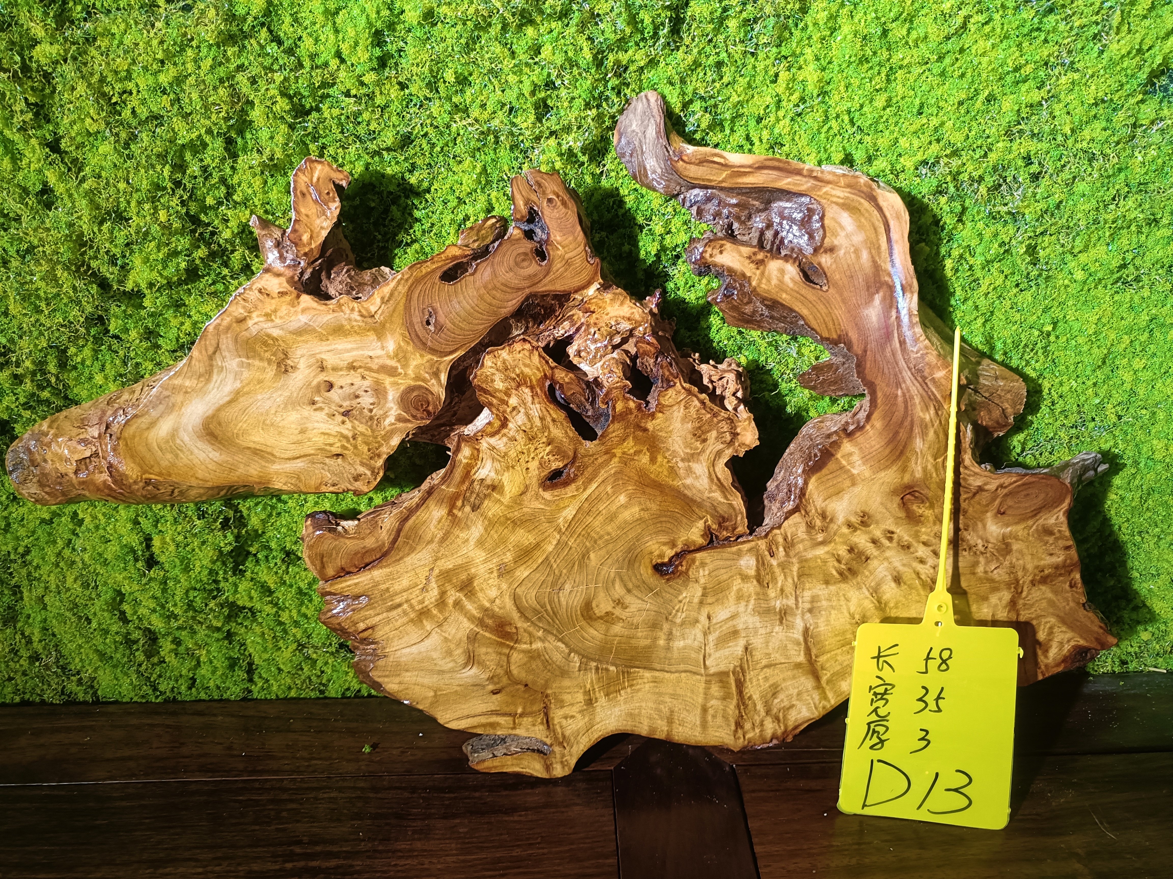 树脂桌板材艺术板镂空榴巴板自然边DⅰY木板禅意墙壁挂件摆件枯木