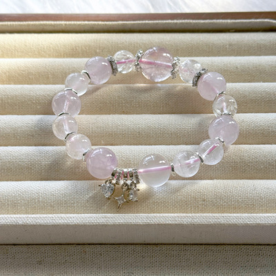 J PRINCESS·「粉晶混搭款」天然粉水晶手链莫桑比克果冻粉手串