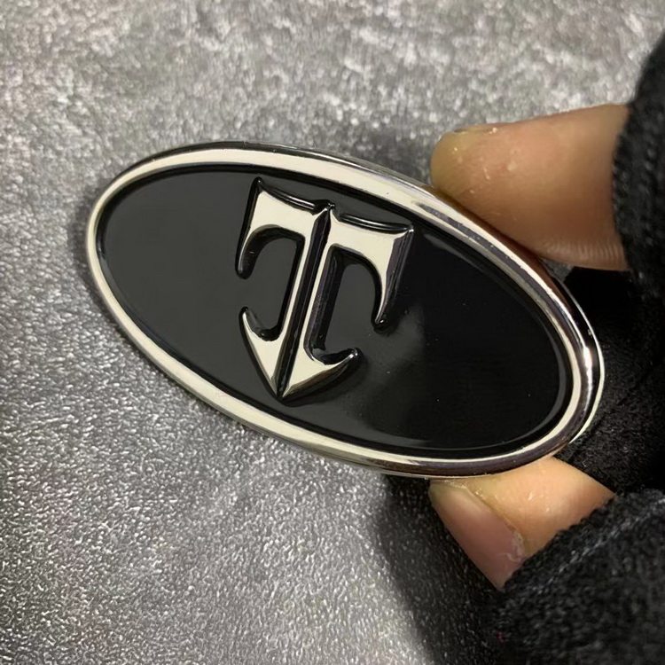 tuscani进口现代酷派方向盘标车钥匙标改装t标01--08款通用3d金属