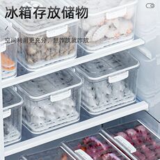 Питание коробки 冰箱收纳保鲜盒带盖食品级透明冷冻室专用厨房蔬菜水果鸡蛋储物盒