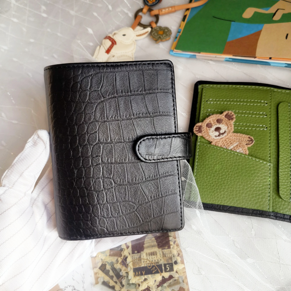 头层牛皮真皮A8m5活页手帐5环本