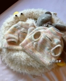 Кремовая домашняя безволочная одежда для кошки мягкая и теплая