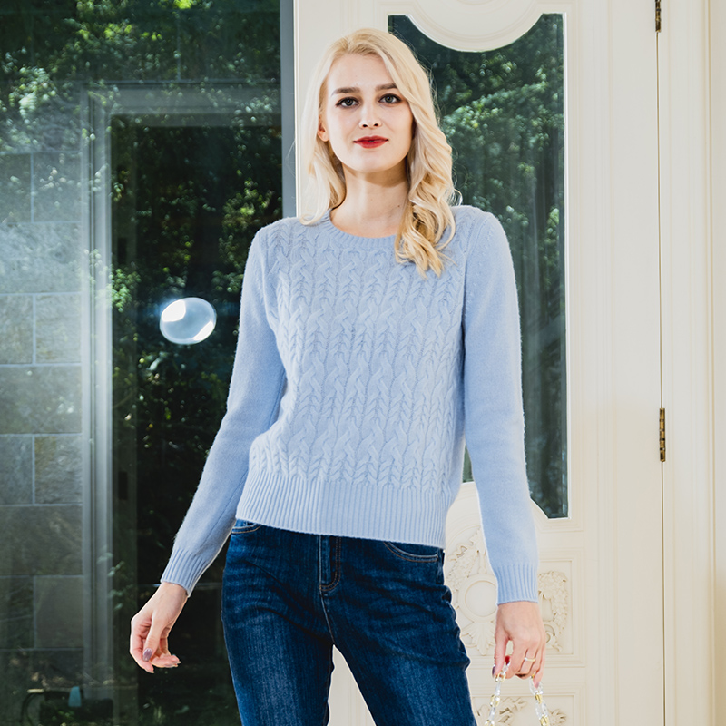 WHITECOLLAR圆领羊绒