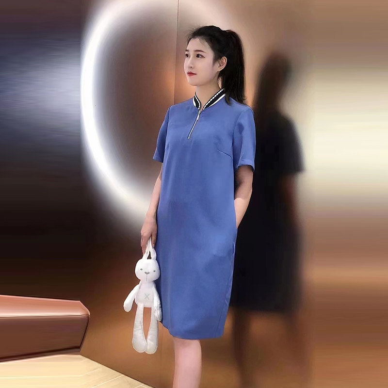 新款夏季中长款宽松连衣裙