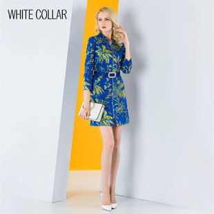 白领女士秋季 302 连衣裙裙子气质v领连衣裙LANH18
