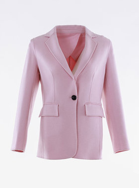 秋冬白领桔红羊毛双面西服领上衣GNBJ17-LOV602J