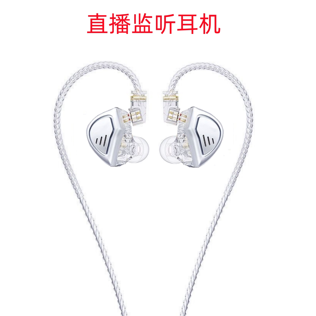 有线绕耳式立体声监听耳机图片