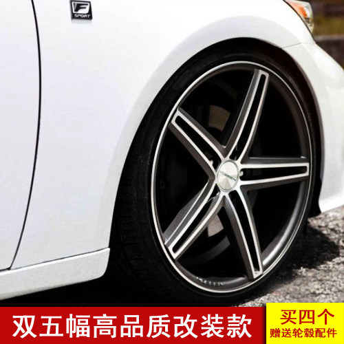 18寸CV5改装轮毂 适配于思域 凯美瑞 锐志 翼神 昂克赛拉 K5 胎铃