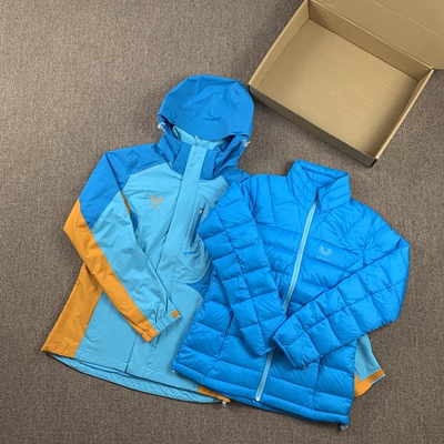 女士冲锋衣羽绒内胆保暖两件套