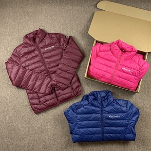 户外轻薄保暖防寒羽绒服女2025年冬季立领轻薄防泼水舒适上衣外套