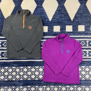 宝宝立领抓绒套头卫衣内胆 儿童摇粒绒男女中大童装 户外正品 春秋季