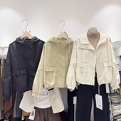 2025秋冬显瘦今年流行爆款 夹克风衣潮女连帽拉链式 外套女冲锋衣