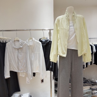 冲锋衣百搭款 轻盈又好看 防晒衫 薄款 立领抽绳夹克外套上衣女夏季