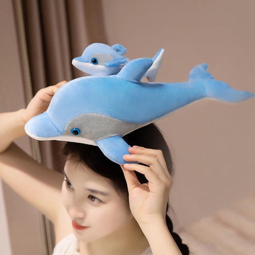 海豚公仔毛绒玩具睡觉抱枕玩偶女