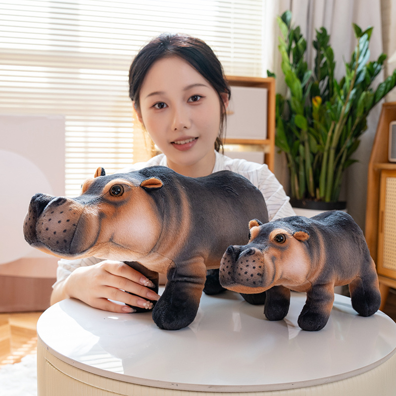 仿真可爱河马公仔睡觉抱枕玩偶女