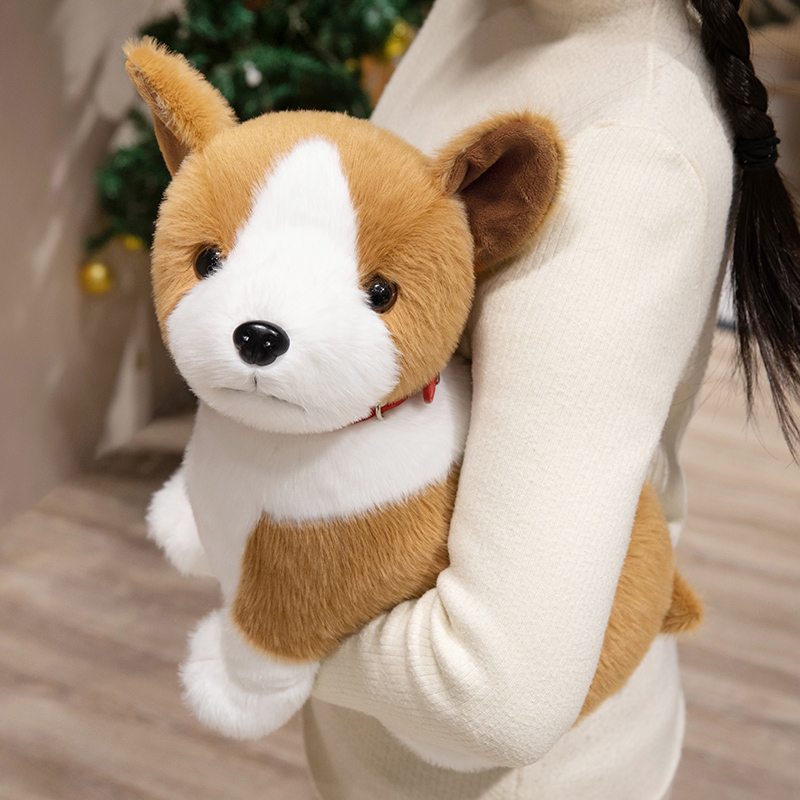 可爱柯基犬公仔毛绒玩具狗狗抱枕