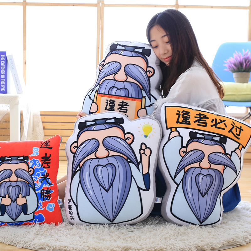 逢考必过抱枕毛绒玩具公仔靠垫女