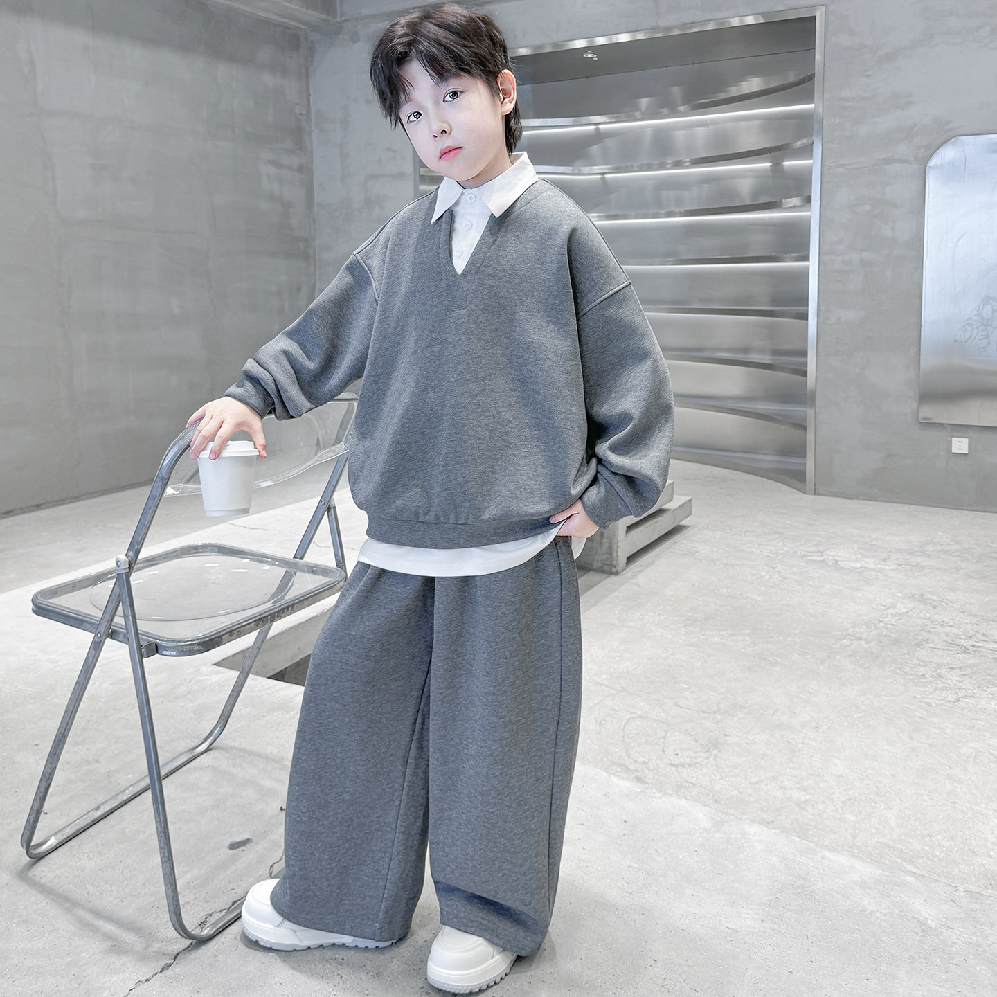 儿童装男童卫衣套装春秋款2026新款春装运动卫衣圆领中大童秋季潮,童装/婴儿装/亲子装,套装,淘宝优惠券,粉丝福利购,淘宝优惠卷