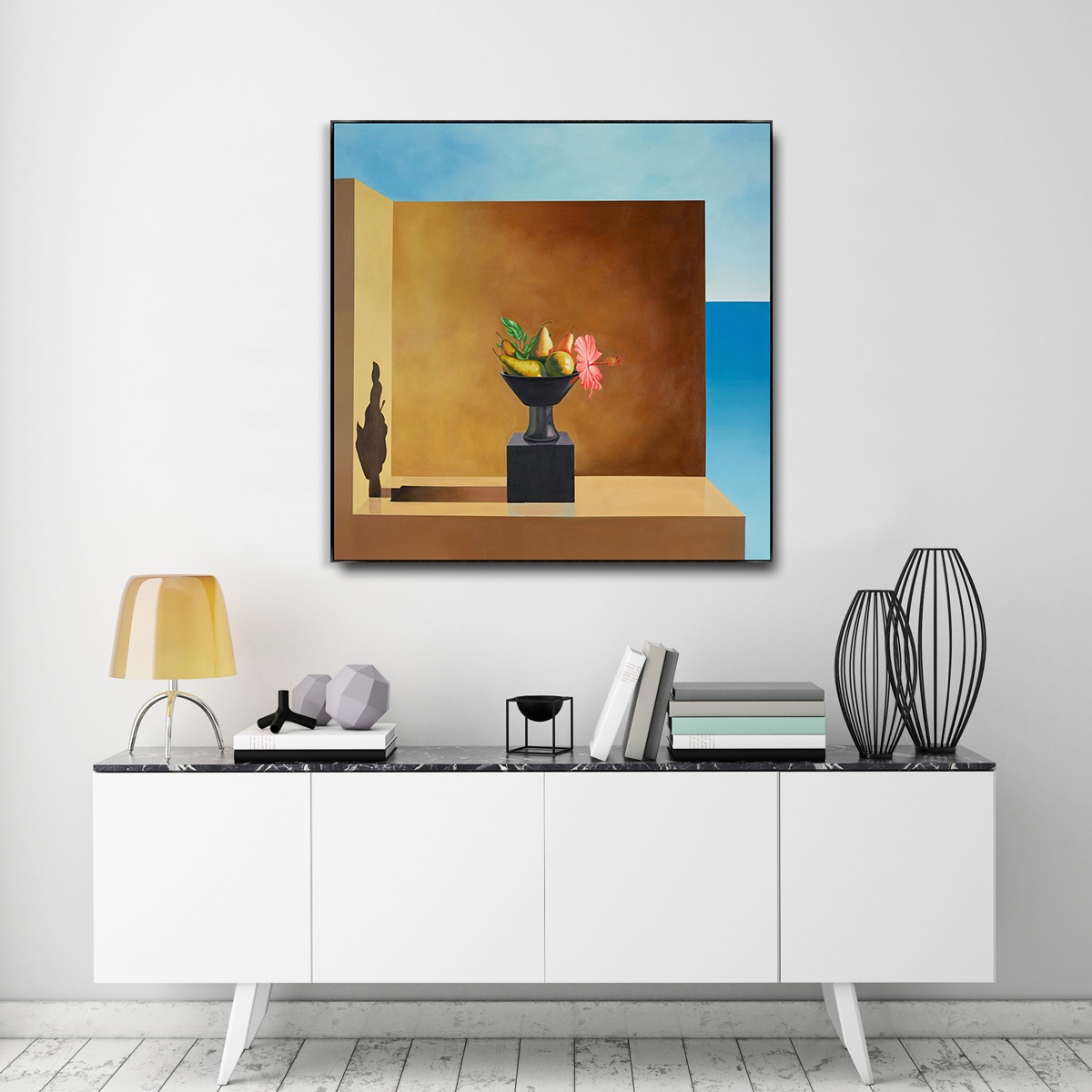 瓶花静物装饰画中古复古法式书房玄关客厅餐厅卧室框画国画壁画图片