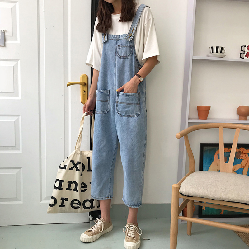 2018ÏÄװп°æ¿íËÉÏÔÊݸßÑüÅ£×б³´ø¿ãŮѧÉú¾Å·Ö°Ù´îֱͲ¿ã×Ó