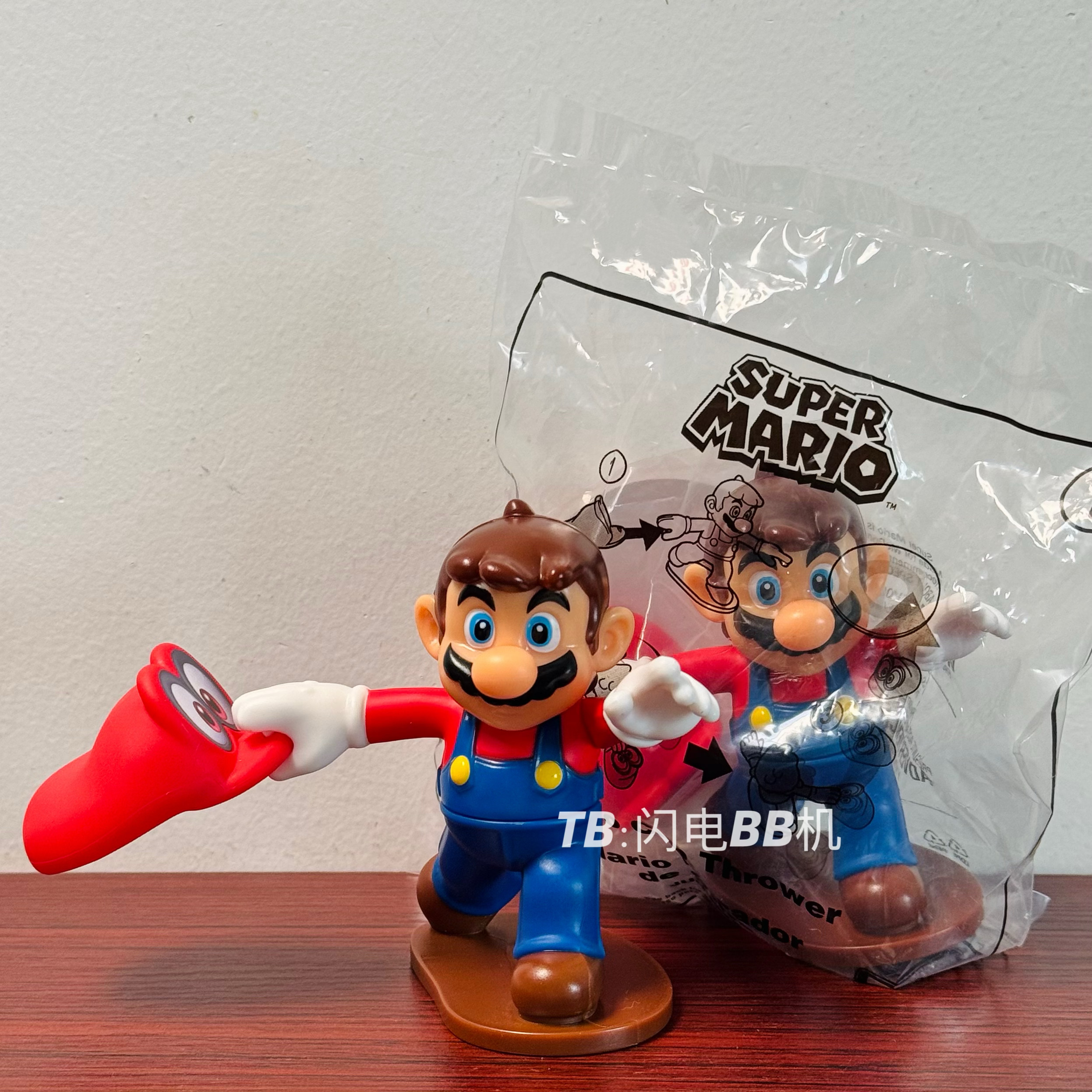 海外版麦当劳 超级马里奥奥德赛 经典甩帽子造型人偶公仔玩具