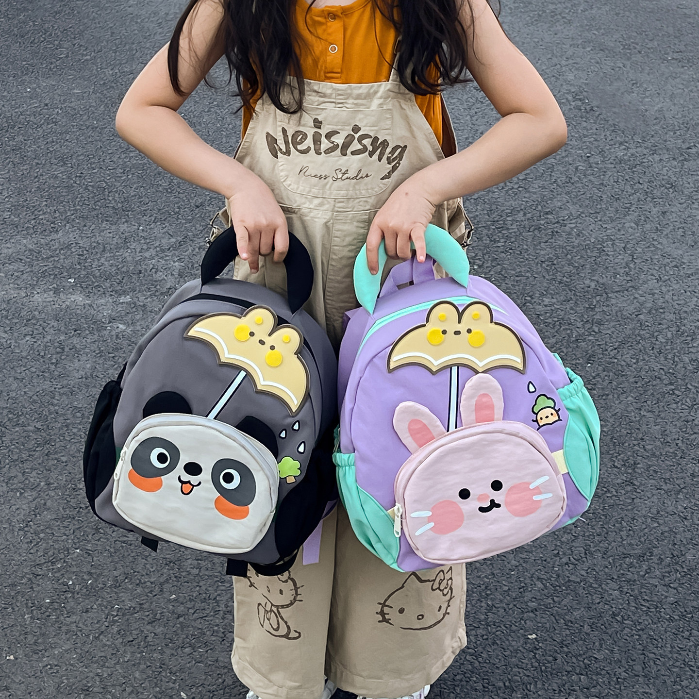 幼儿园书包宝宝3岁可爱兔子超轻小背包男女幼儿小孩卡通护脊双肩