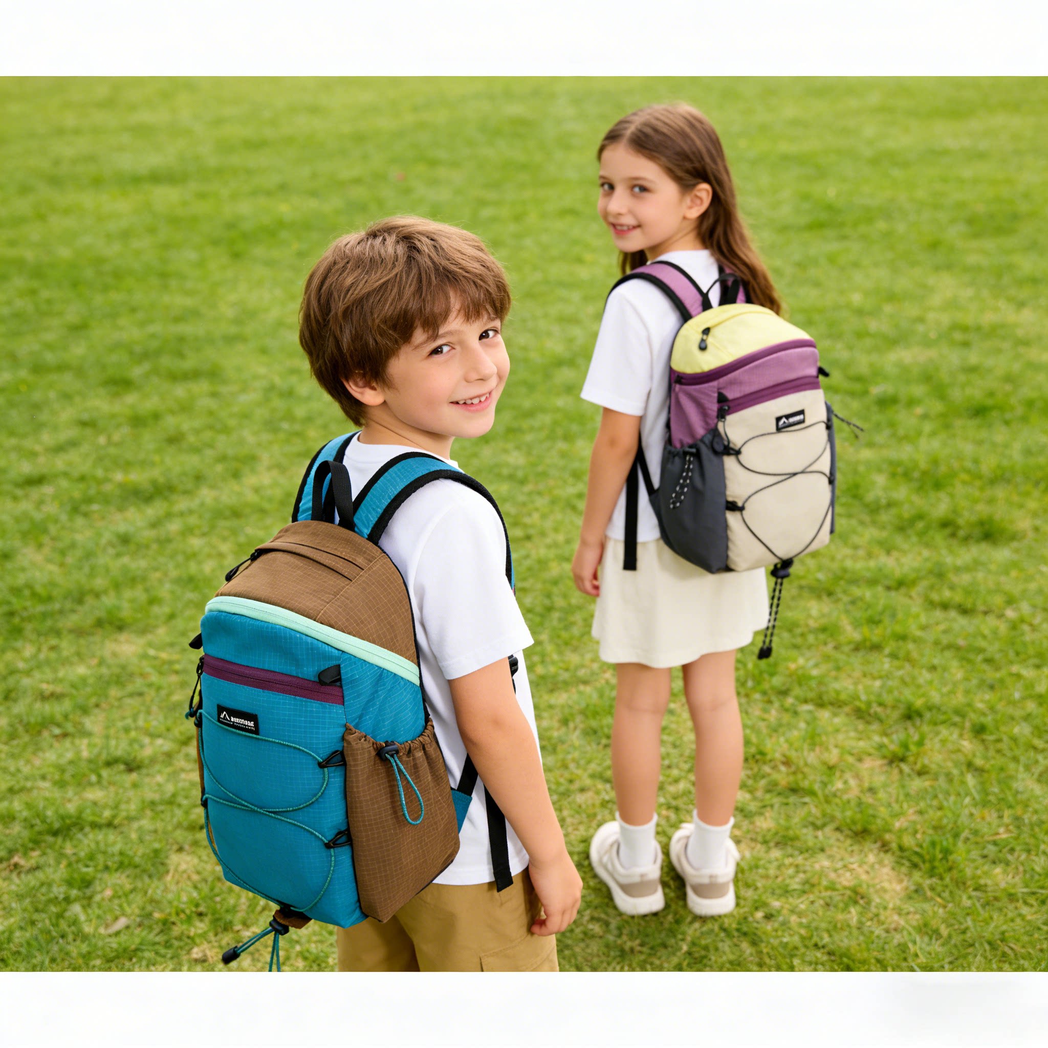 儿童双肩包户外轻便书包山系设计感旅行包男女童小背包成人骑行包