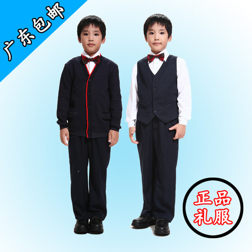 SZ深圳校服专卖统一深圳小学生男款秋冬装长袖礼服礼服裤五件套装