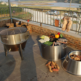 佳美泷商用黄泥叫化鸡炉洪七公乞丐土窑鸡炉地瓜家用不锈钢吊烤箱