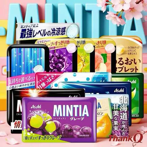 朝日薄荷糖清凉糖便携大粒无糖
