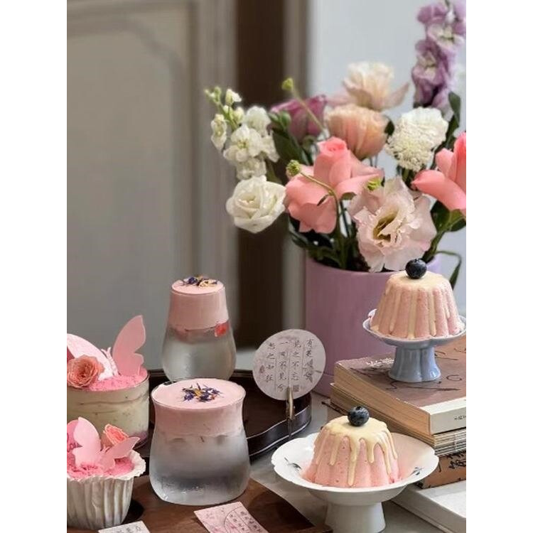 下午茶点心盘茶歇摆件中式茶歇装饰商务摆台茶点商用托盘精致果盘