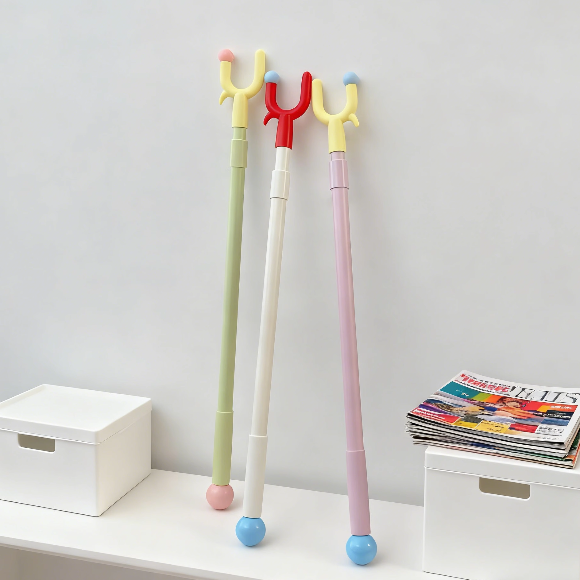 多巴胺高质量伸缩晾衣杆晾衣叉衣撑家用阳台学生宿舍缩整根悬挂式,收纳整理,衣叉,淘宝优惠券,粉丝福利购,淘宝优惠卷