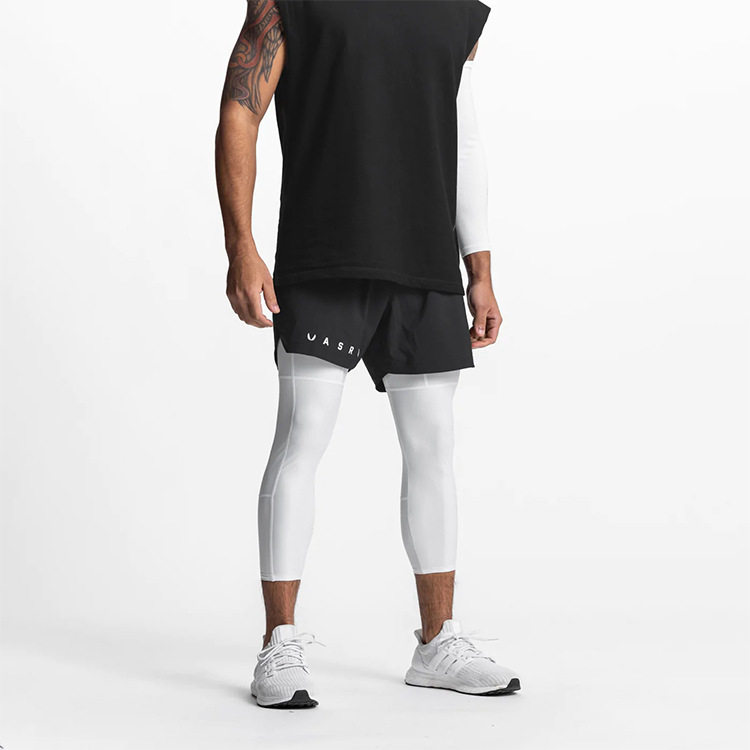 假两件速干紧身运动裤男士健身跑步长裤训练弹力休闲裤户外九分裤,运动服/休闲服装,运动长裤,淘宝优惠券,粉丝福利购,淘宝优惠卷