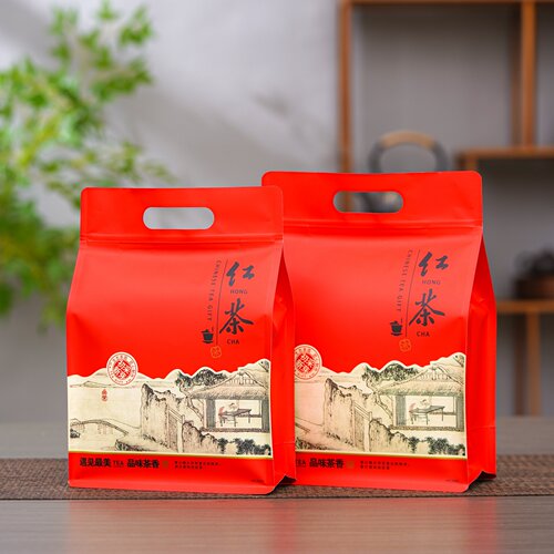 八边封高档红茶铝箔自封袋