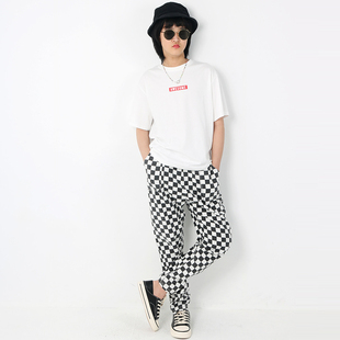 童装新款儿童中小学生大男童女孩宽松百搭休闲白色印字短袖T恤衫