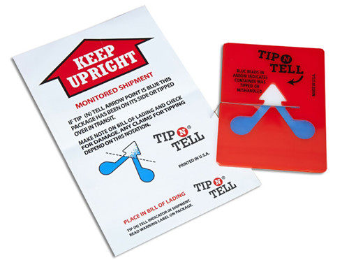 特价正品防倾斜标签标贴不干胶 tip n tell 震动指示进口包装运输