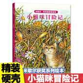 6岁幼儿园大中小班绘本0 小猫咪冒险记精装 中英双语儿童绘本2 3岁幼儿园宝宝绘本阅读故事书籍早教 硬壳米歇尔·考克森获奖系列