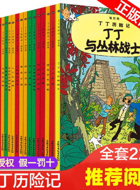 丁丁历险记全套22册小16开