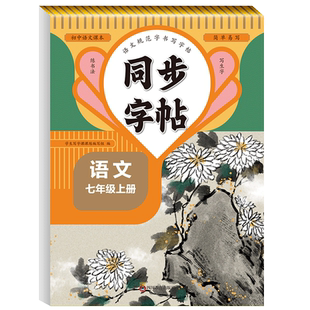 【人教版】七年级上册练字帖语文楷书字帖同步课本初中初一7下初中生专用每日一练 正楷硬笔书法钢笔临摹写字课课练描红练字本部编